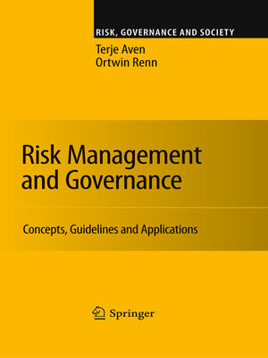 cover image of Risk Management and Governance